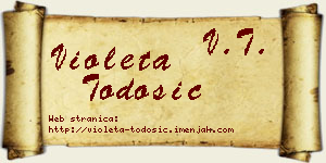 Violeta Todosić vizit kartica